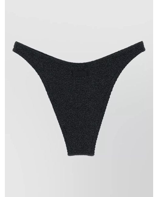 Mc2 Saint Barth Black Elise Bikini Briefs Elastic Waistband Design