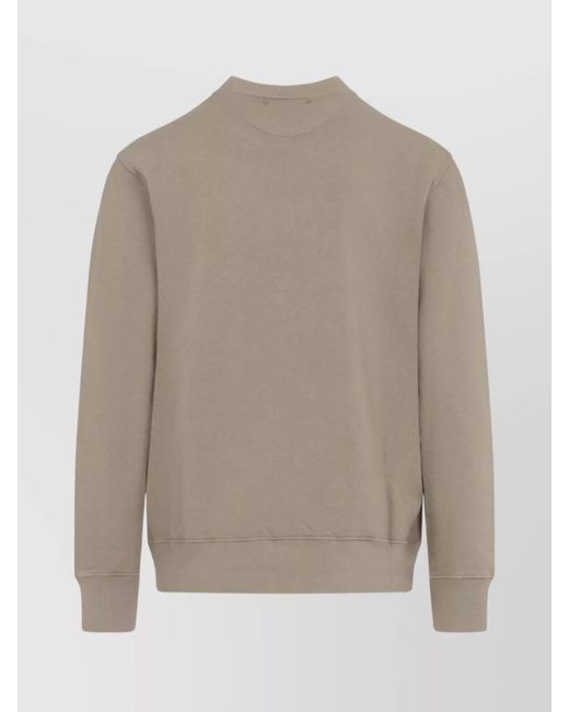 Golden Goose Deluxe Brand Gray Cotton Logo-Print Crewneck Sweatshirt for men