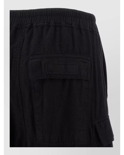 Rick Owens Black Cargobelas Pants