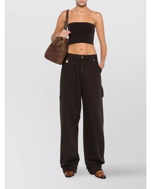 Wolford Black Seamless Strapless Cropped Top