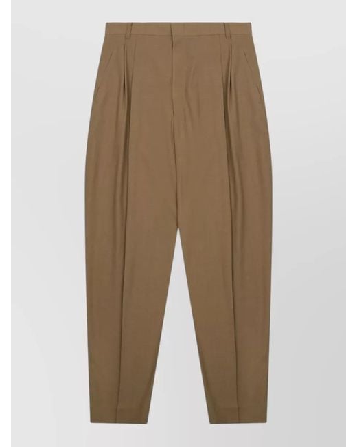 Céline Natural Wool Suit Trousers
