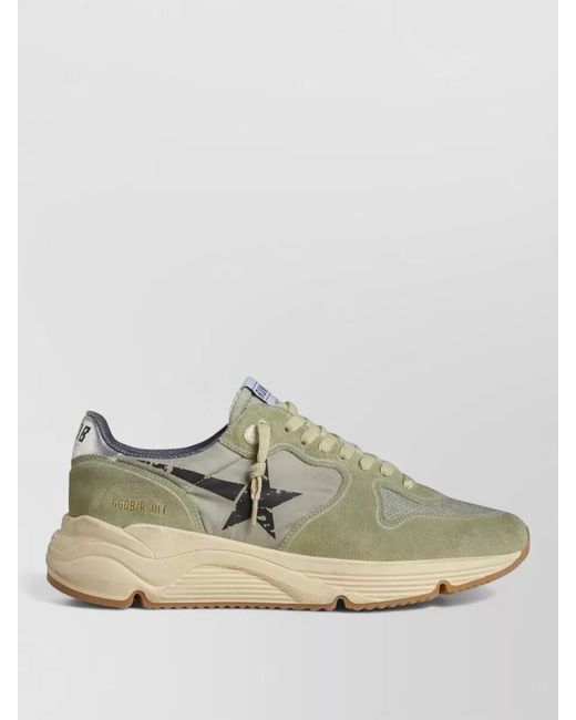 Golden Goose Deluxe Brand Multicolor Silk Nylon Low Top Sneakers Contrast Sole for men