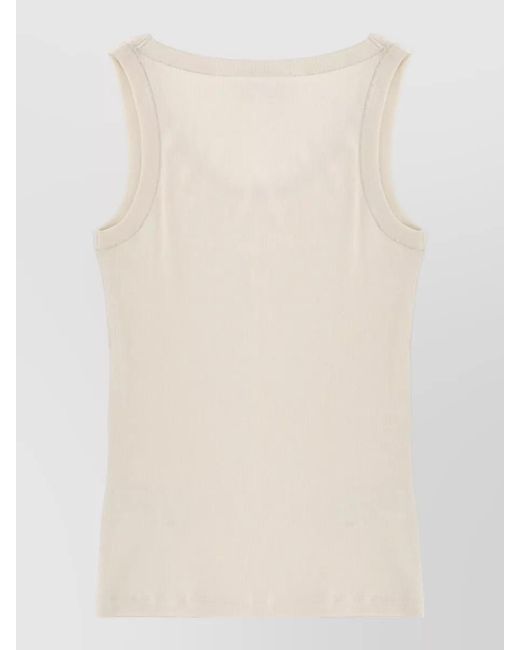 Fabiana Filippi Natural Cotton Tank Top