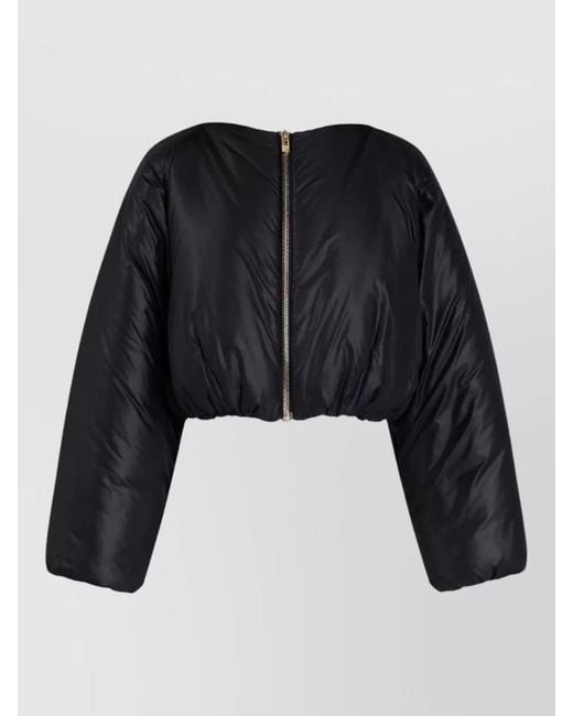 Alaïa Black Pleated Puffer Jacket