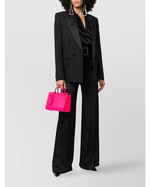 Saint Laurent Pink Sac De Jour Nano Leather Tote Bag