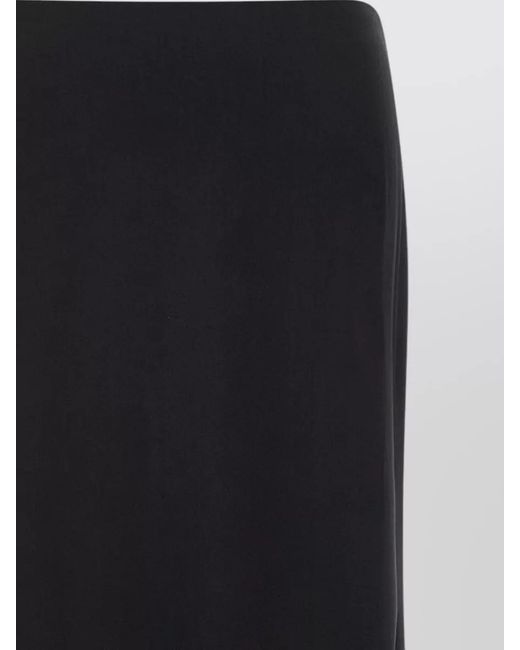 ARMARIUM Black Rima High Waist Skirt Asymmetric Hem