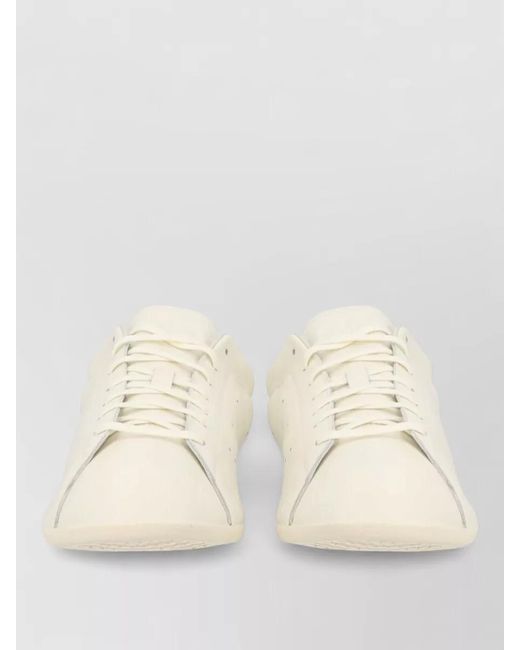Y-3 Natural Leather Stan Smith Lo Pro Lace-Up Sneakers