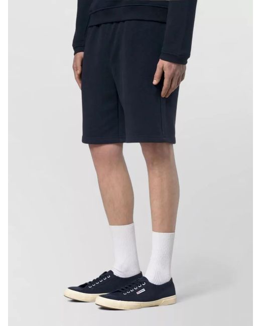 K-Way Blue Poly Cotton Deck Shorts for men