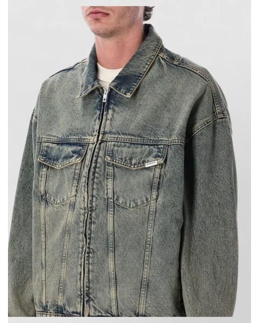 Represent Green R4 Denim Jacket Cotton for men