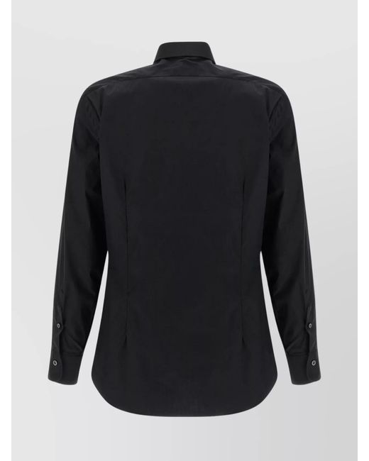 Barba Napoli Blue Stretch Cotton Shirt for men