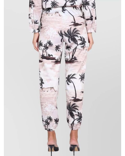 Palm Angels Multicolor Island Print Track Pants