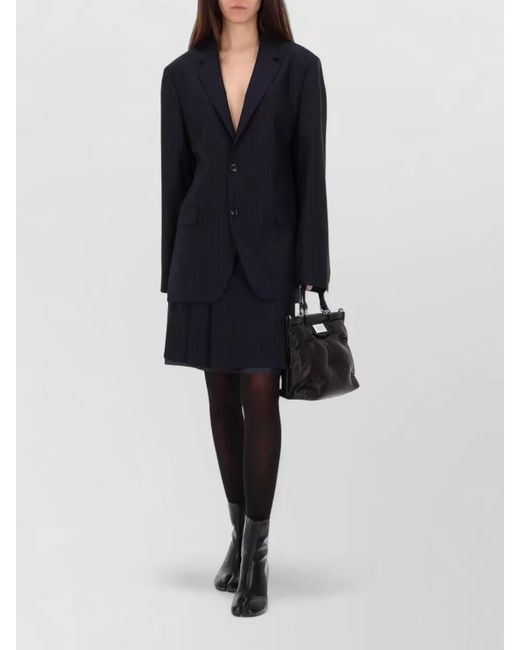 Maison Margiela Blue Wool Blazer