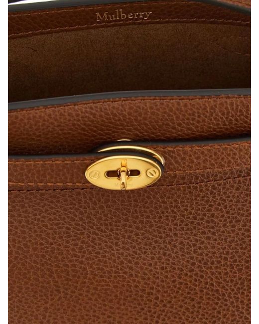 Mulberry Brown Mini Leather Bucket Bag