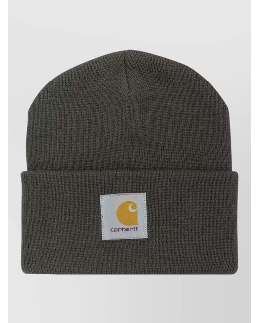 Carhartt Gray Knit Cap Short Watch Folded Cuff for men