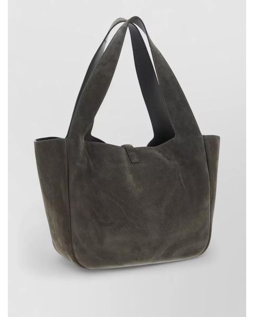 Saint Laurent Black Le 5 À 7 Bea Leather Shoulder Bag