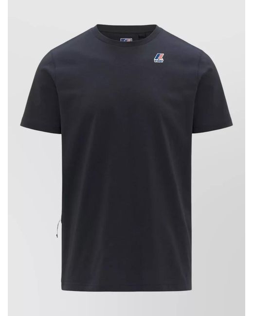 K-Way Black Leonide Crew Neck Short Sleeve Top