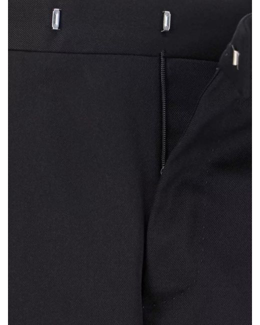 PT Torino Blue Virgin Wool Pleated Straight-Leg Tailored Trousers for men