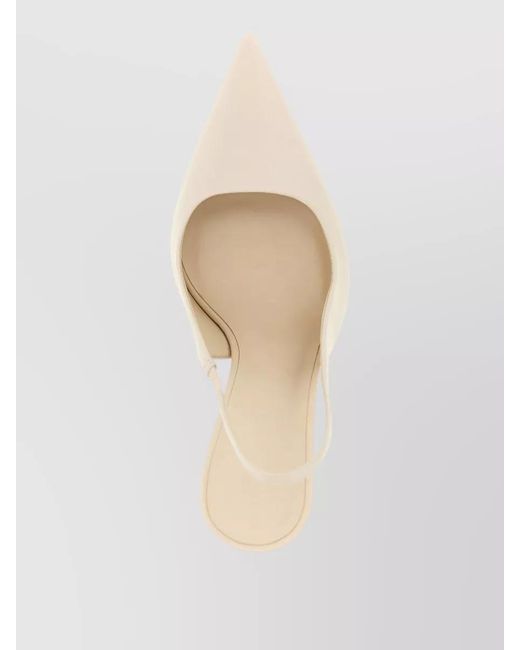 Brunello Cucinelli Natural Monile Slingback Pumps Pointed Toe Stiletto