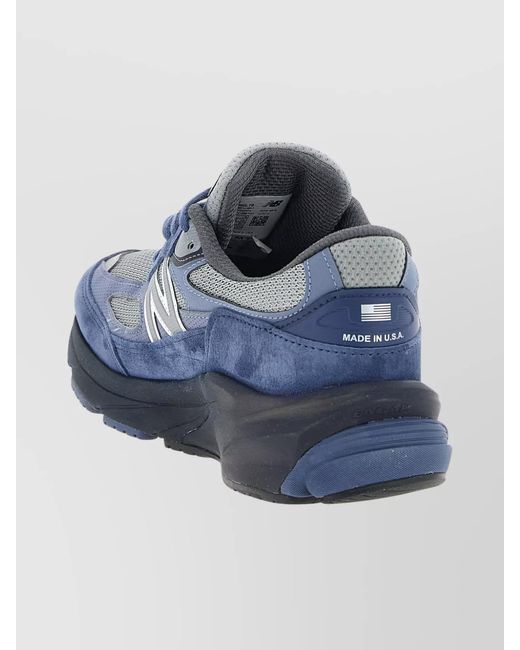 New Balance Blue Leather Low-Top Sneakers for men
