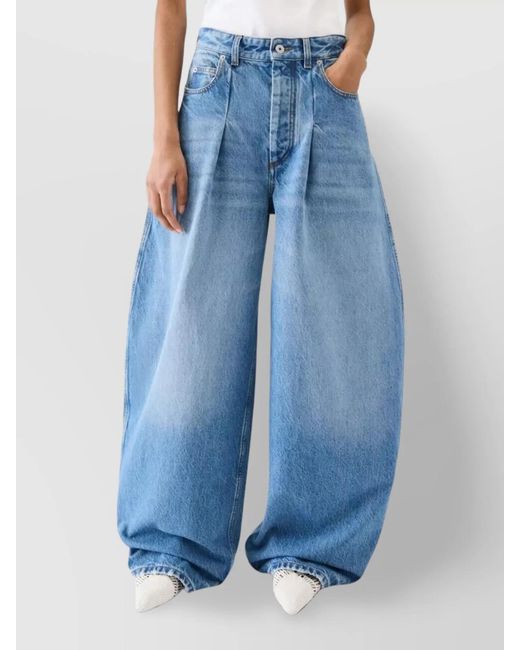 Jacquemus Blue Ovalo Trousers