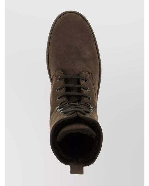 Tod's Brown Winter Gommino Ankle Boots