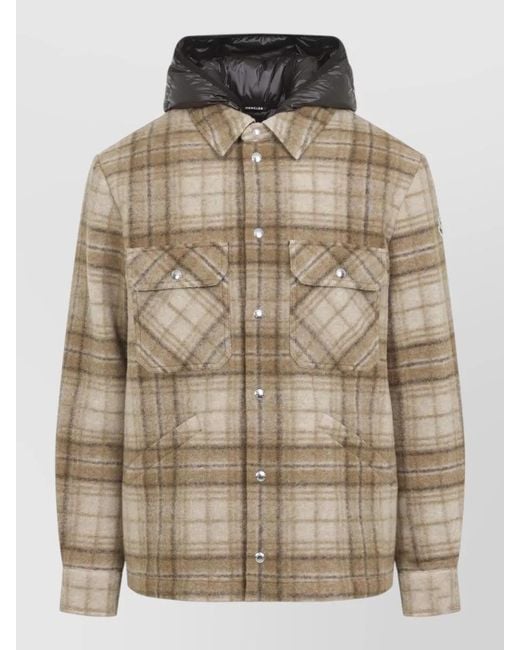 Moncler Brown Shirt Jacket for men