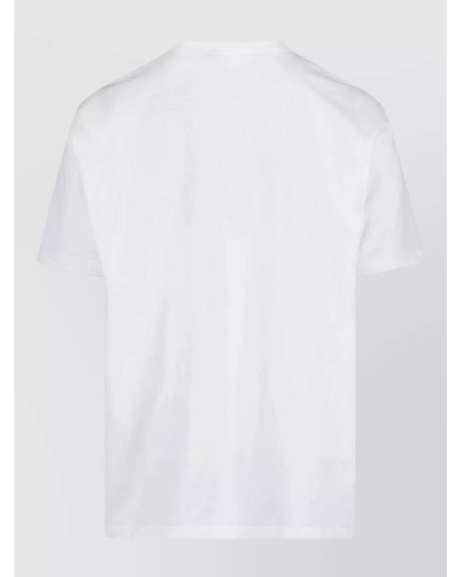 Junya Watanabe White Crew Neck Graphic Print Short Sleeve T-Shirt for men