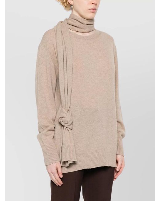 Stella McCartney Natural Cashmere Fishermans Knit Short Sleeve Jumper