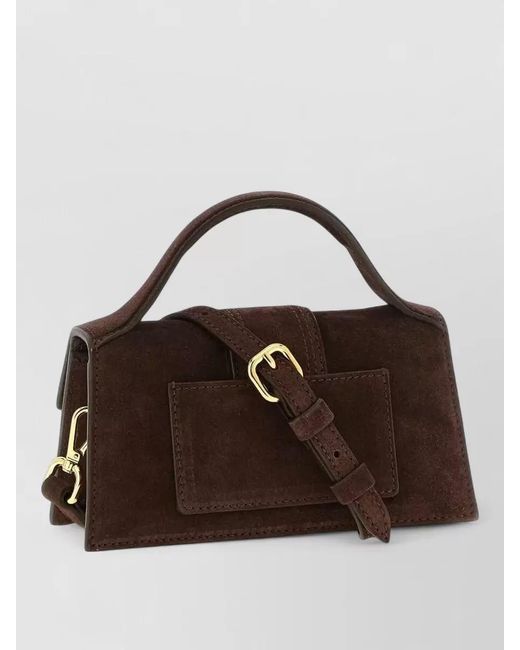 Jacquemus Brown Le Bambino Mini Leather Shoulder Bag