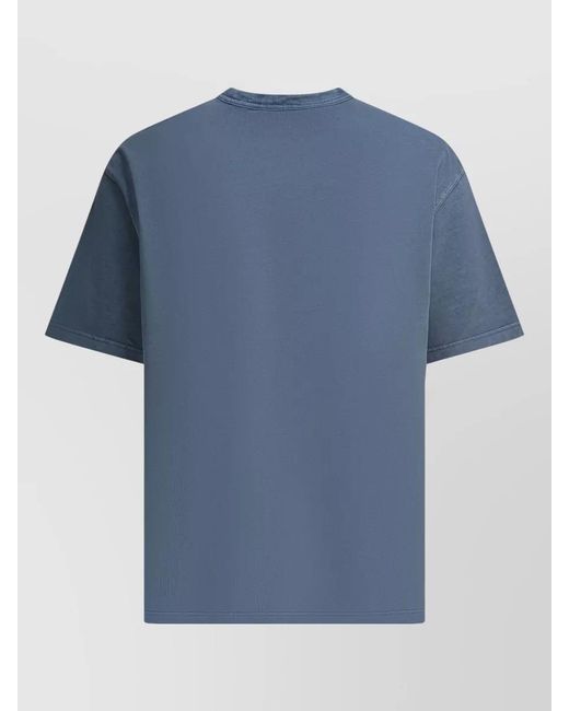 Carhartt Blue Organic Cotton Short-Sleeve Torion Pocket T-Shirt for men