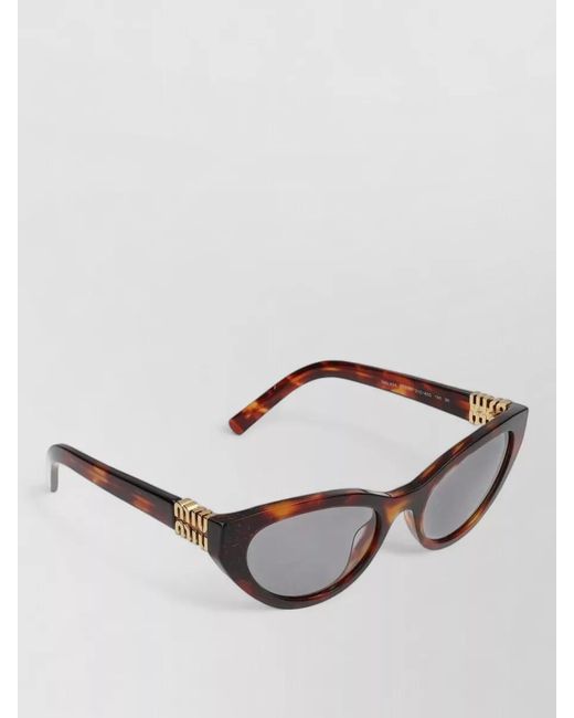 Miu Miu Metallic Sunglasses 0Mu A04S 21C40O Cat Eye