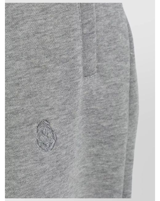 McQueen Gray Cotton Logo Track Pants