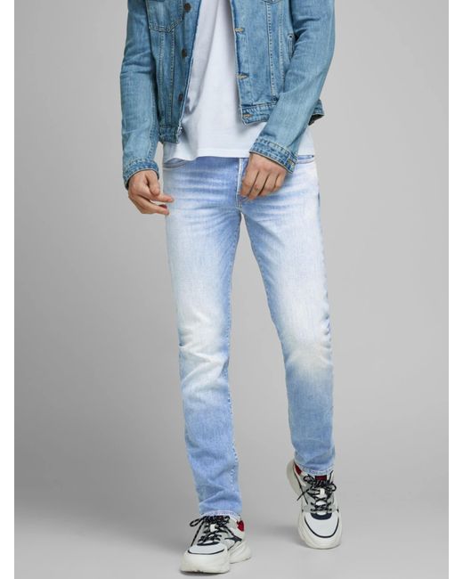 Dames Kleding voor voor heren Jeans voor heren Jeans met rechte pijp Jack & Jones Denim Jeans Jeans Glenn Icon 057 in het Blauw 
