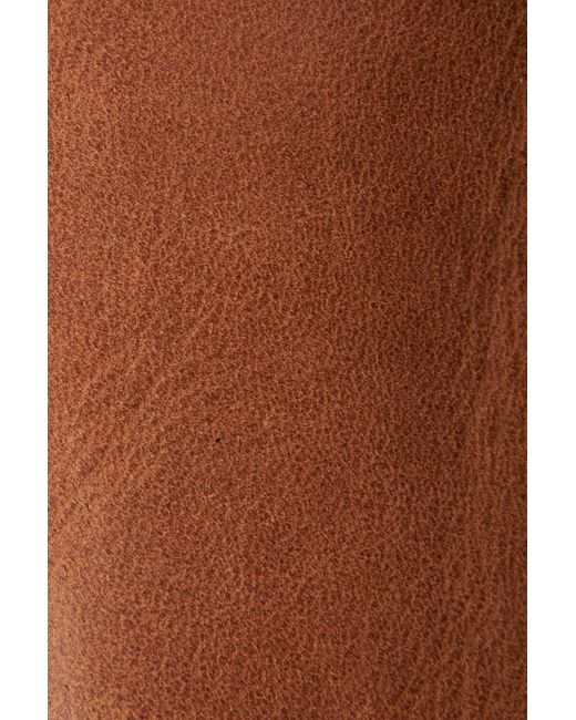 frye melissa back zip cognac