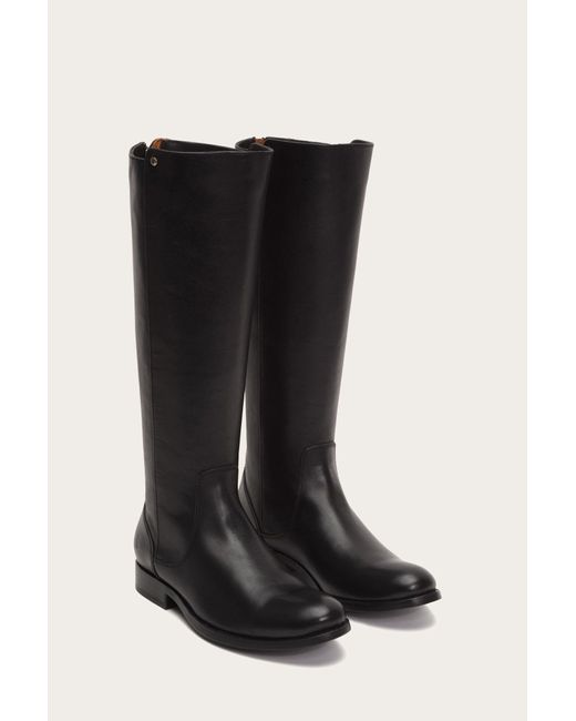 frye melissa back zip wide calf