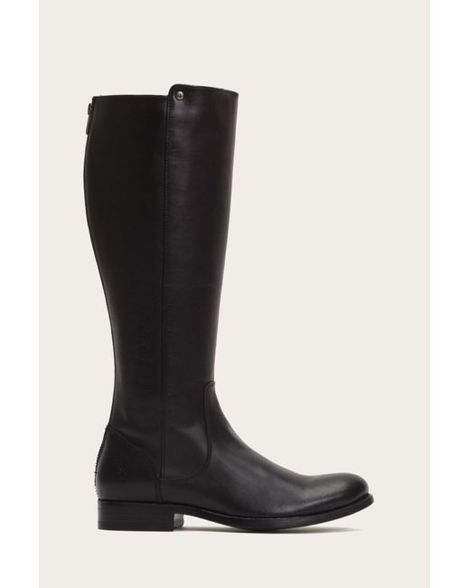 frye melissa back zip wide calf