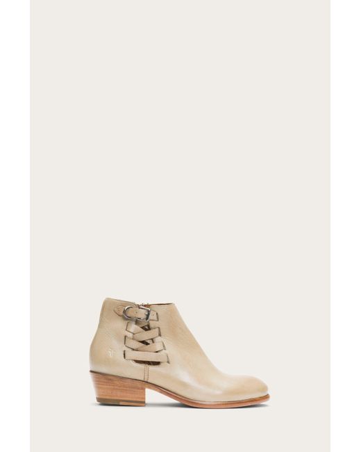 frye carson lace up bootie