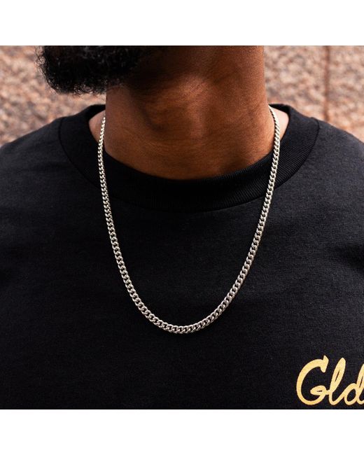 The GLD Shop Cuban Link Chain in Black | Lyst