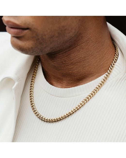 The GLD Shop Miami Cuban Link Chain in Metallic Lyst