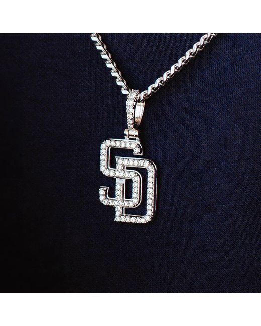 The GLD Shop San Diego Padres Micro Pendant In Blue For Men Lyst