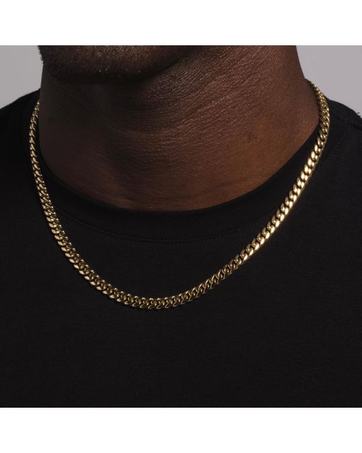 The GLD Shop 10k Solid Gold Miami Cuban 
