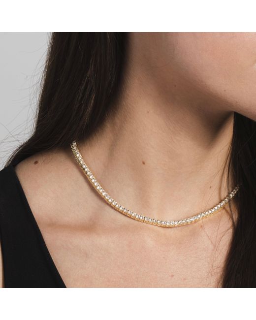 The GLD Shop Yellow Gold 3mm Tennis 