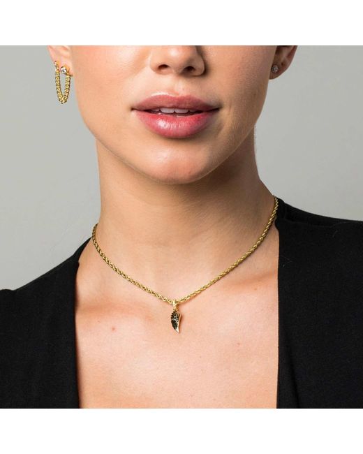 The GLD Shop Micro Wing Pendant Lyst