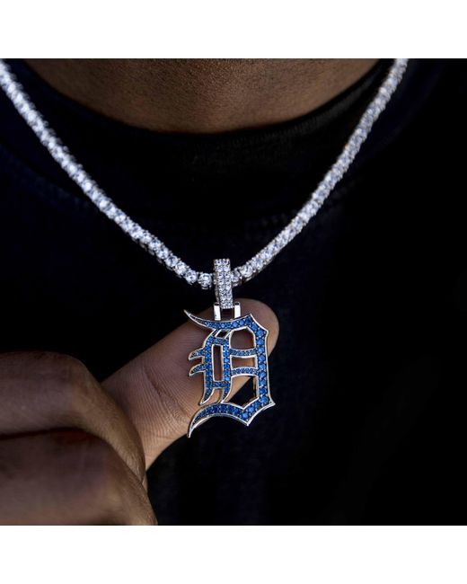 The GLD Shop Detroit Tigers Pendant In Black For Men Lyst