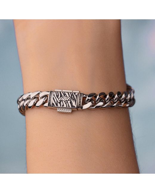 The GLD Shop Miami Cuban Link Bracelet in Blue Lyst