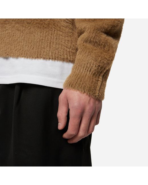 Stussy Shaggy Cardigan in Brown for Men | Lyst
