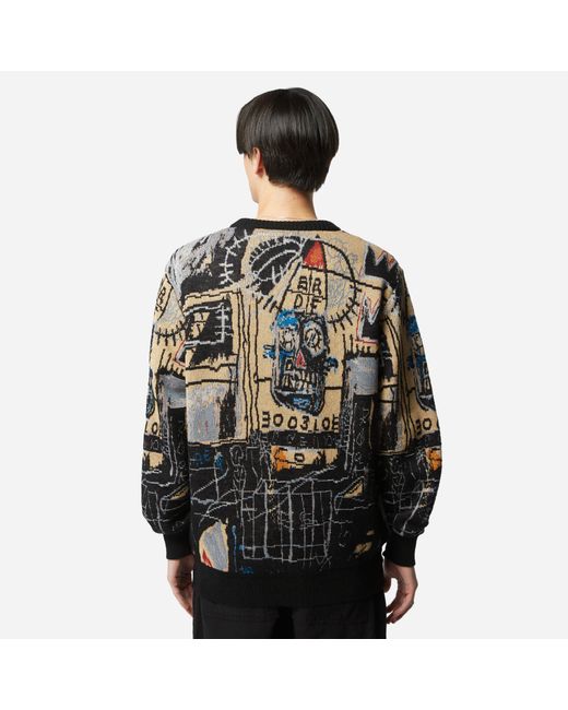 Wacko Maria X Jean-michel Basquiat Knit Sweatshirt in Black for
