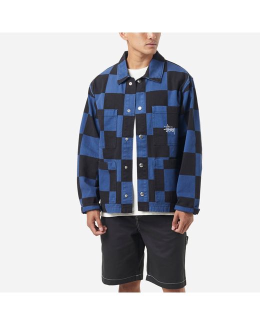 Stussy Cotton Big Ol Check Chore Coat 