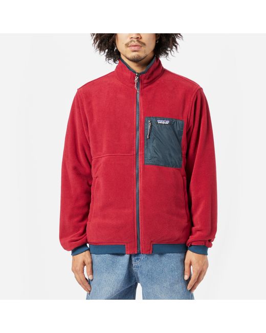 Patagonia Reversible Microdini Jacket in Red for Men | Lyst Canada
