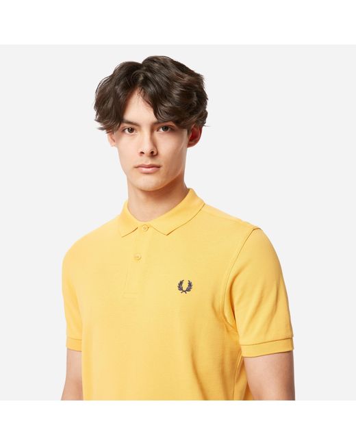 Fred Perry Polo Shirt in Metallic for Men | Lyst